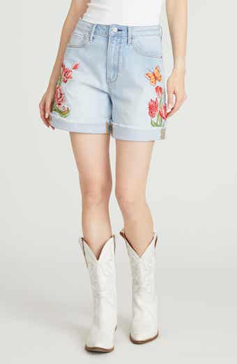 Driftwood Aria High Waist Cuffed Denim Shorts