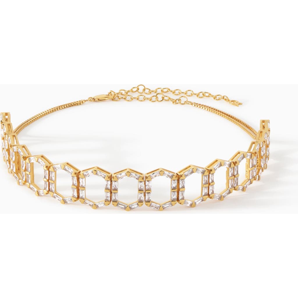 Ora Ana The Cleo Choker Necklace In Gold