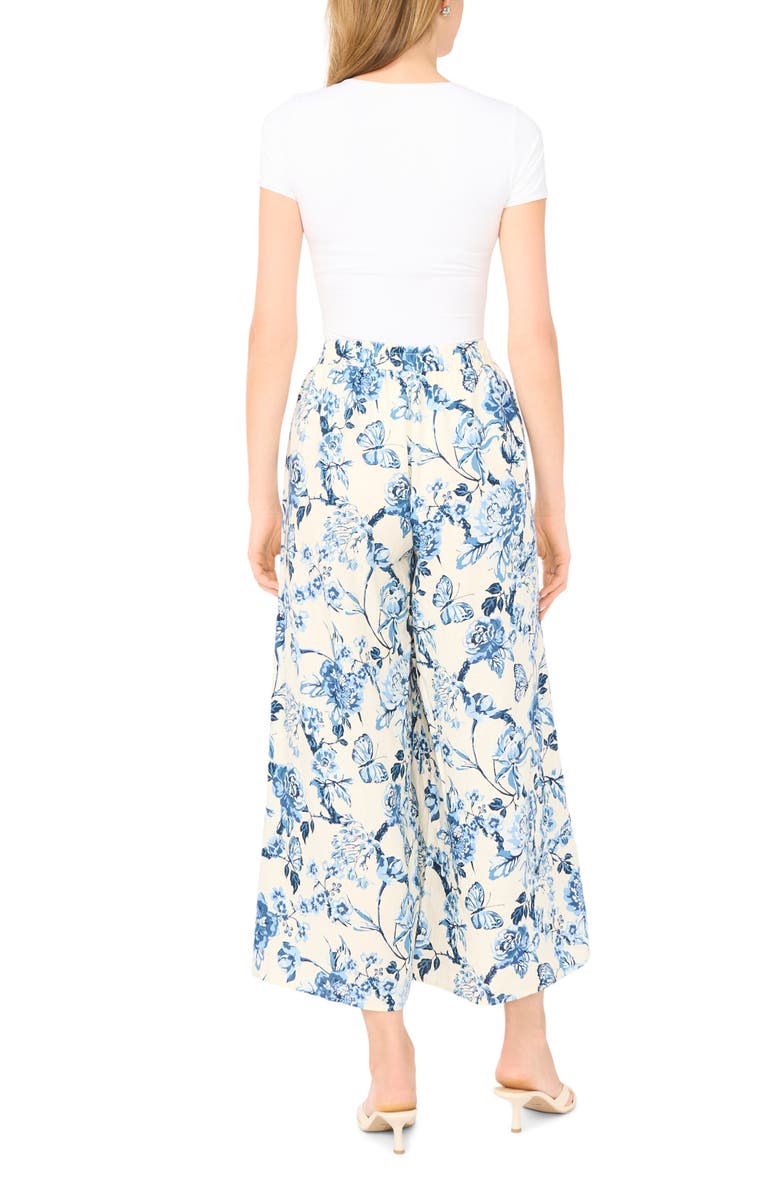 Ted Baker Drawstring Crop Wide Leg Pants, Alternate, color, Vanilla Ice