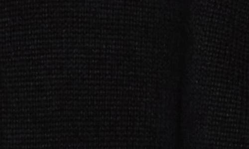 Bobeau Puff Short Sleeve Button Front Cardigan In Black