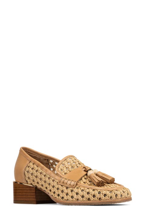 Tailored Heel Bouclé Loafer (Women)