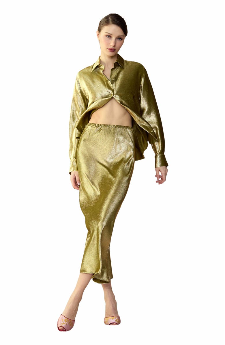 Cynthia Rowley Shimmering Siren Skirt, Main, color, 