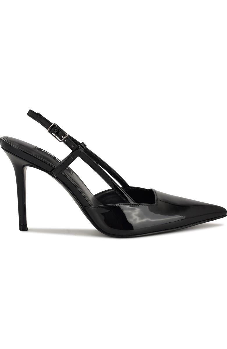 Nine West Mianda Pointed Toe Slingback Pump, Alternate, color, Black