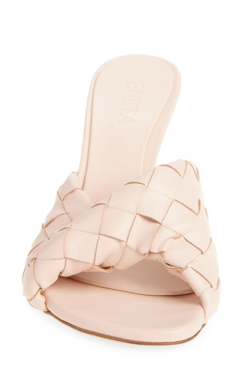 Bottega Veneta Blink Intrecciato Lambskin Leather Sandal In New Cameo