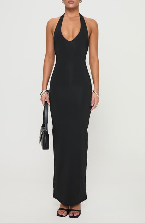 Spicy Halter Maxi Dress