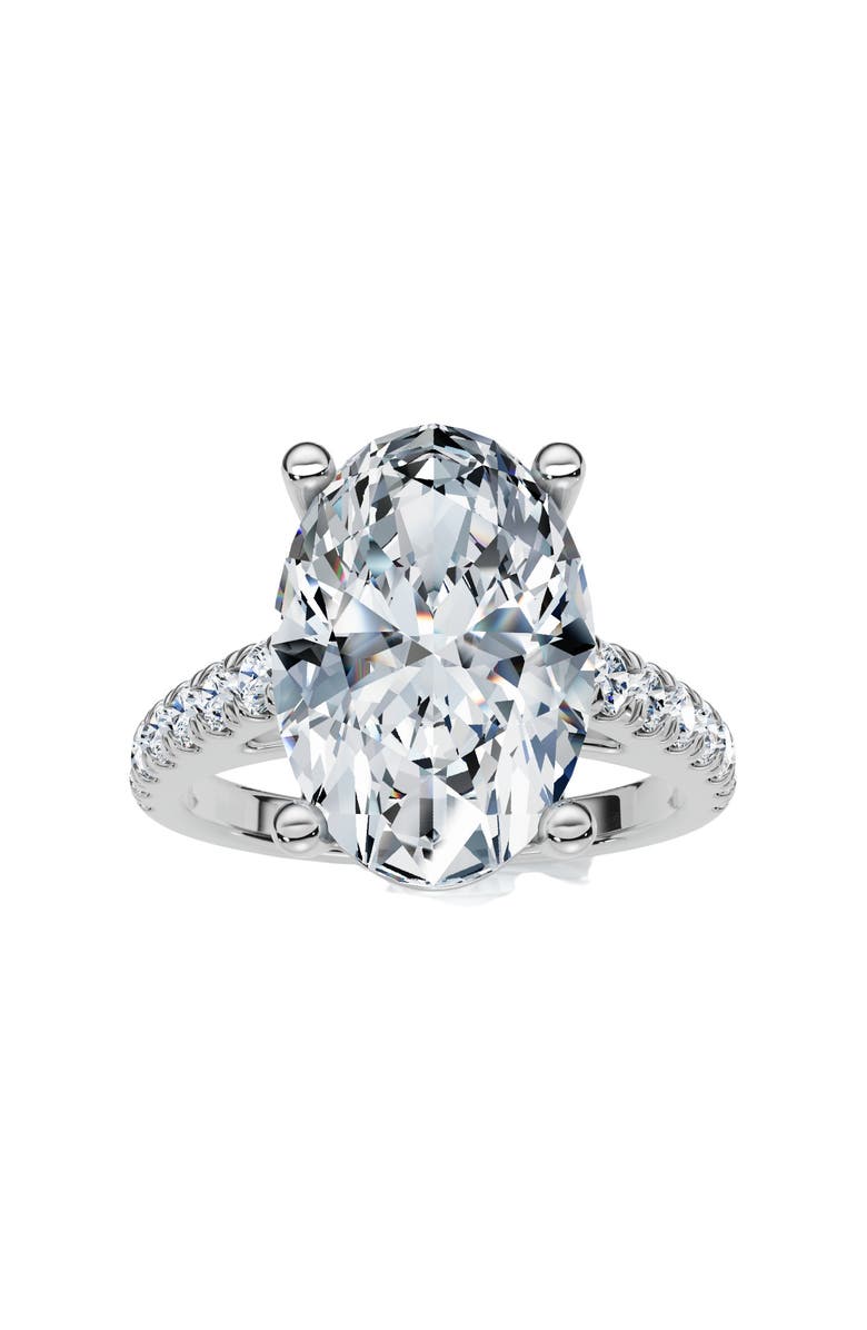 Bliss Diamond Certified 2 3/4Ct Oval Accent Diamond Engagement Ring Lab Grown, Main, color, 
