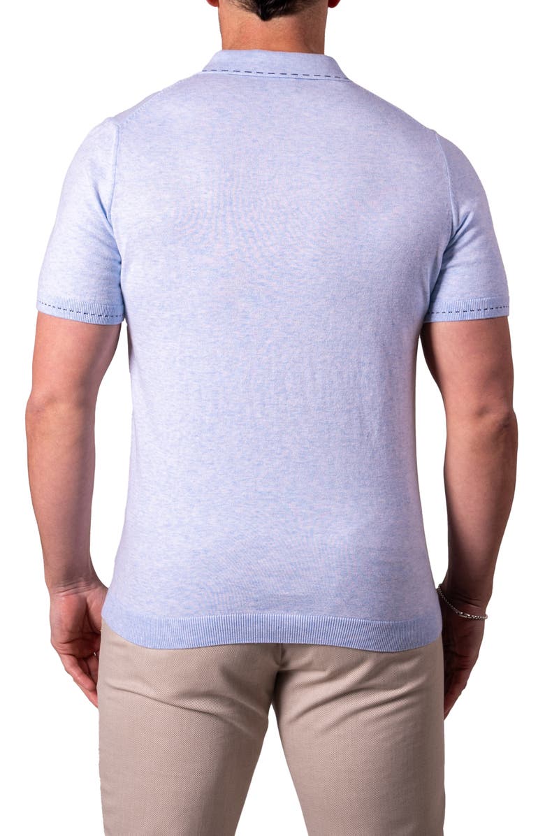 Maceoo Quarter Zip Polo, Main, color, Blue