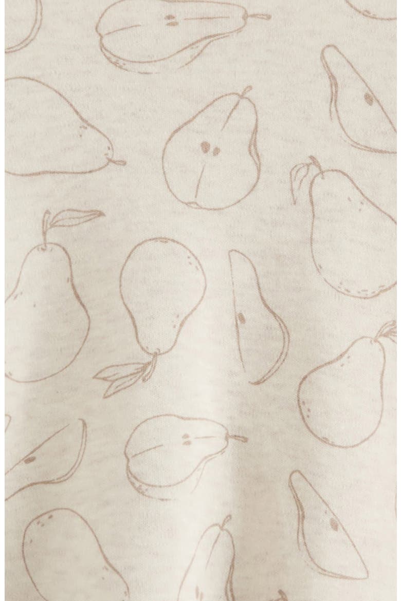 Print T-Shirt & Pants Set, Alternate, color, BEIGE O LIGHT HEATHER PEARS