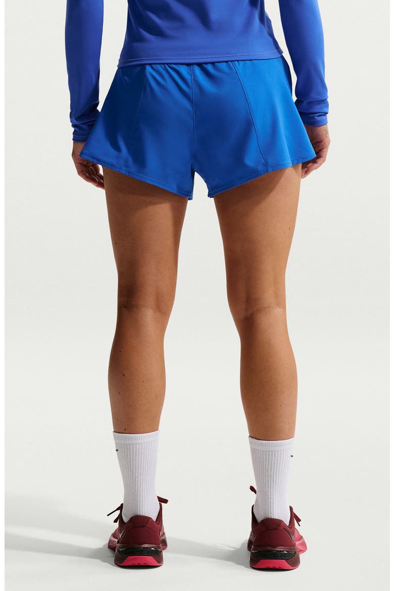 Dri-FIT Mid-Rise 3-Inch Brief-Lined Shorts, Alternate, color, HYPER ROYAL/ WHITE