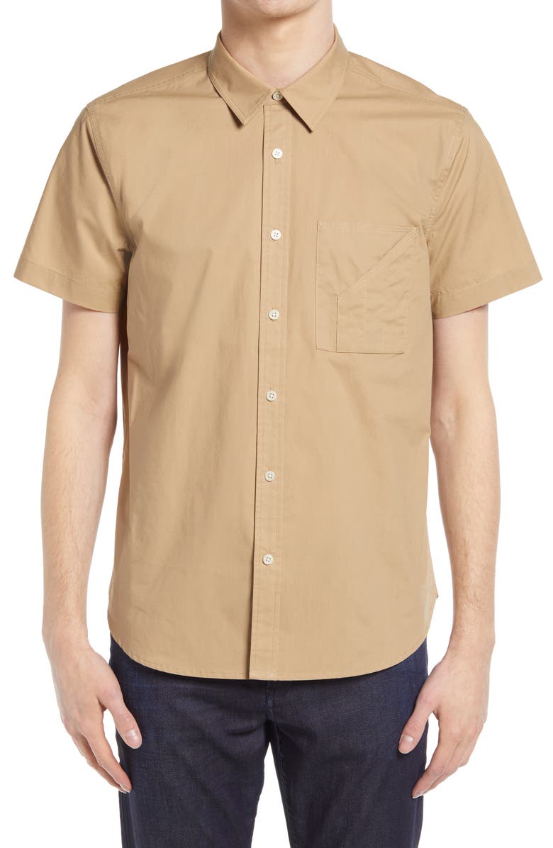 7 For All Mankind Slim Fit Button-Up Poplin Shirt, Alternate, color, 