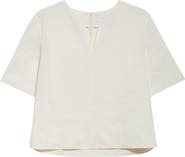 PARTOW Notch Neck Boxy Top