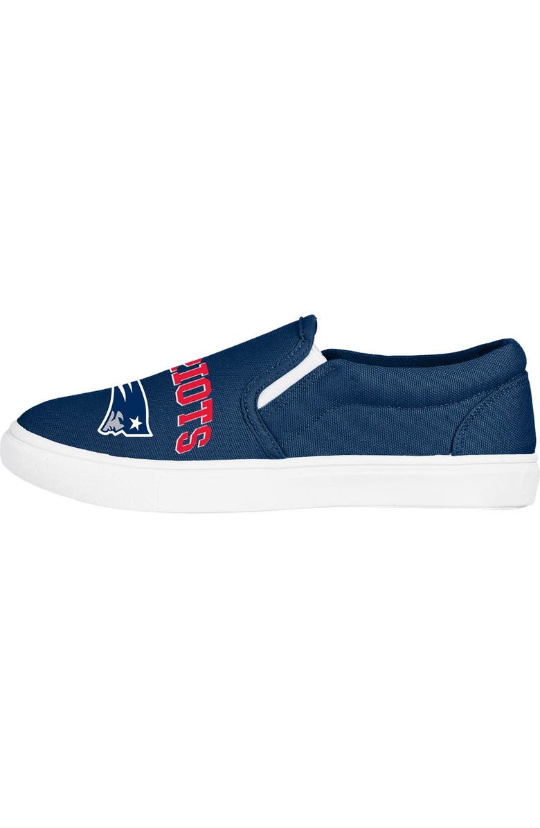 FOCO Women's FOCO New England Patriots Big Logo Slip-On Sneakers, Alternate, color,