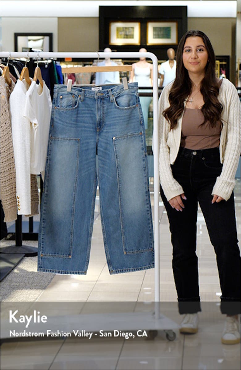 The Shortie Crop Wide Leg Organic Cotton Jeans, sales video thumbnail