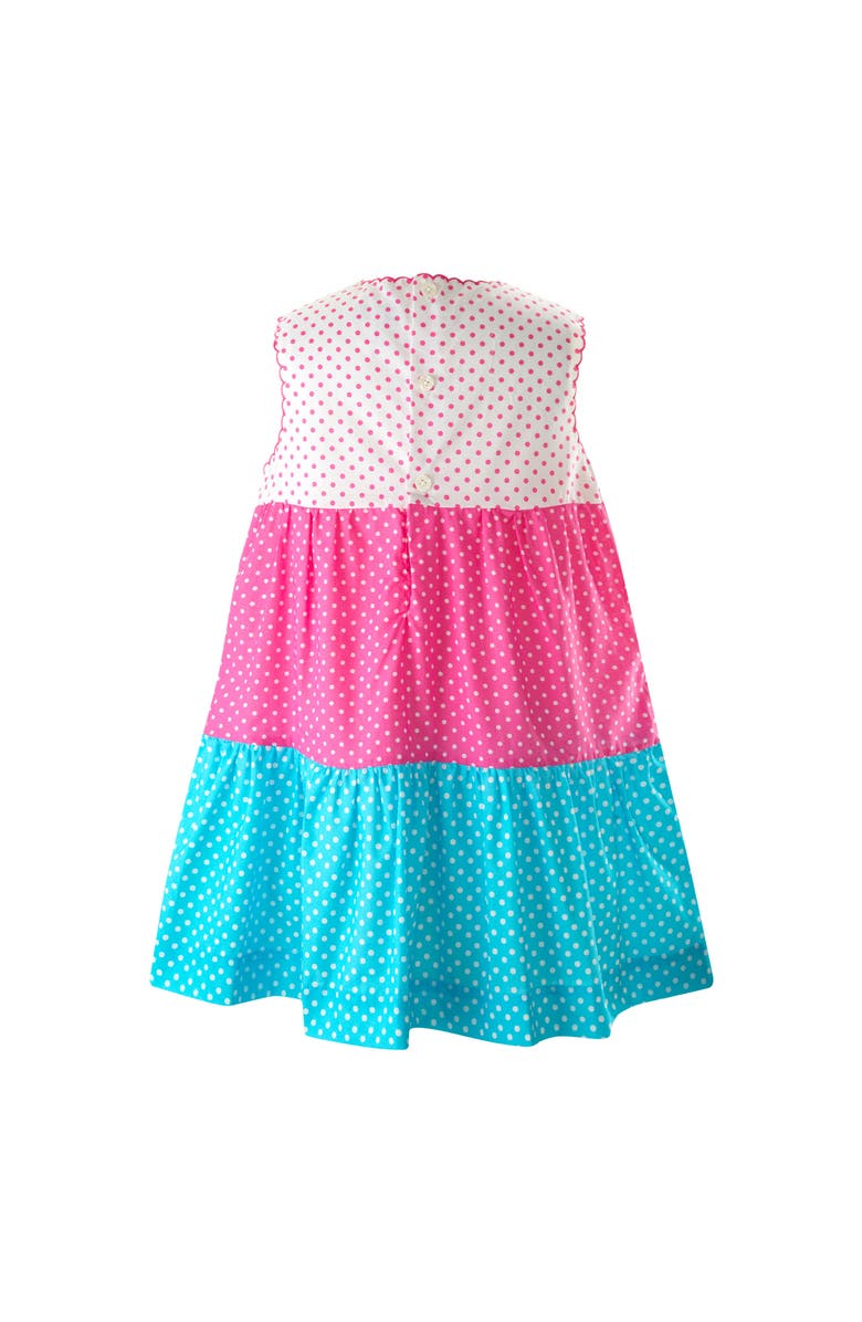 Rachel Riley Polka Dot Tiered Dress, Alternate, color,