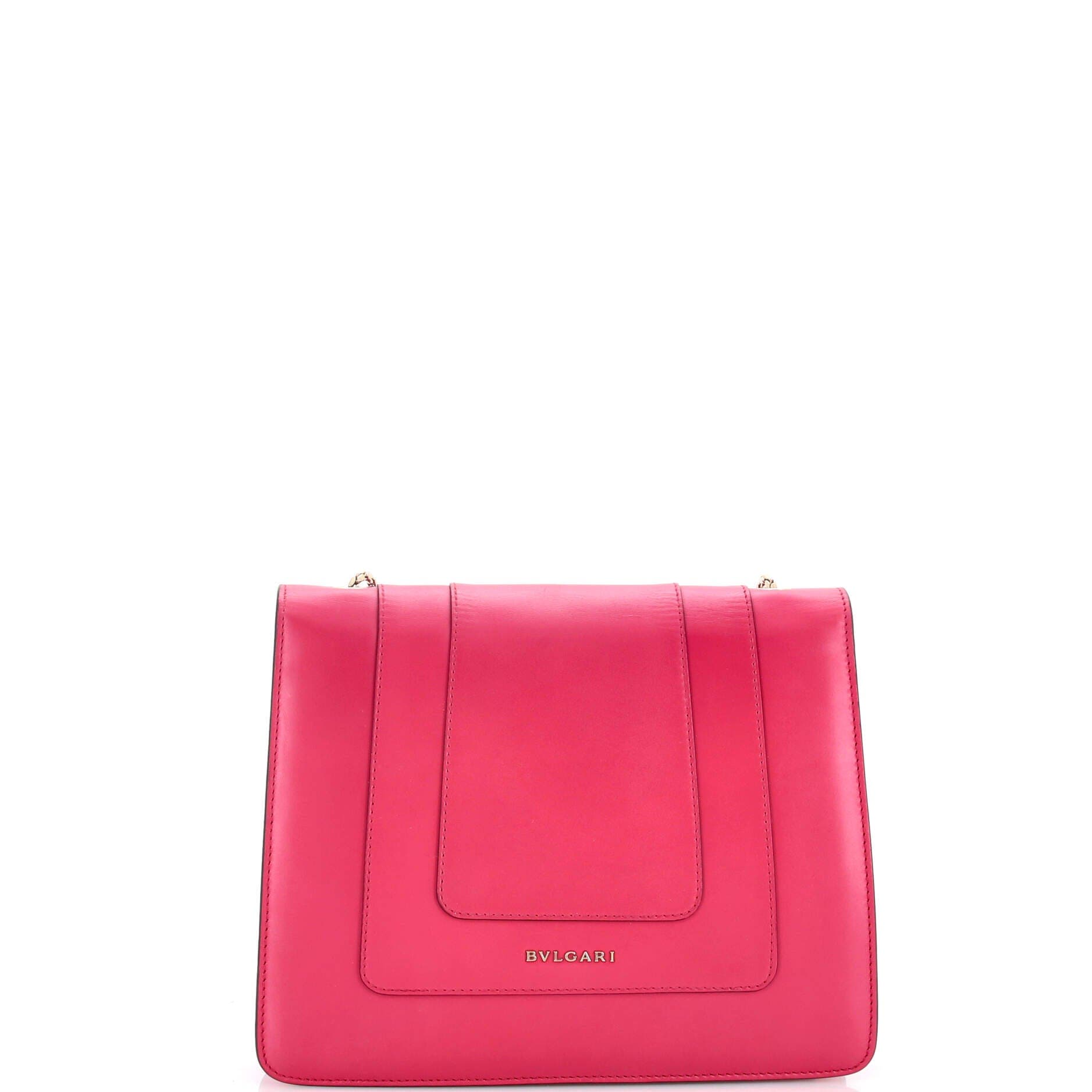 Serpenti Forever Square Shoulder Bag Leather Medium, Alternate, color, Pink