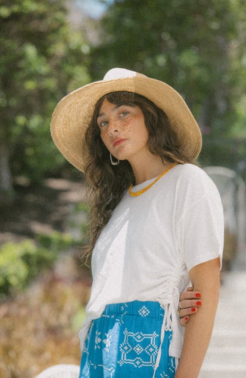 Carefree Organic Cotton Ruched T-Shirt