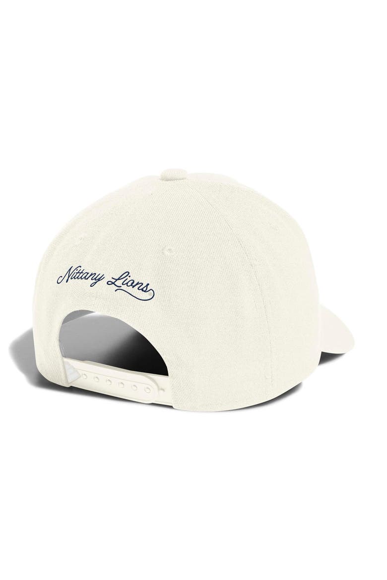 Men's adidas Cream Penn State Nittany Lions Elevated A-Frame Adjustable Hat, Alternate, color, Cream