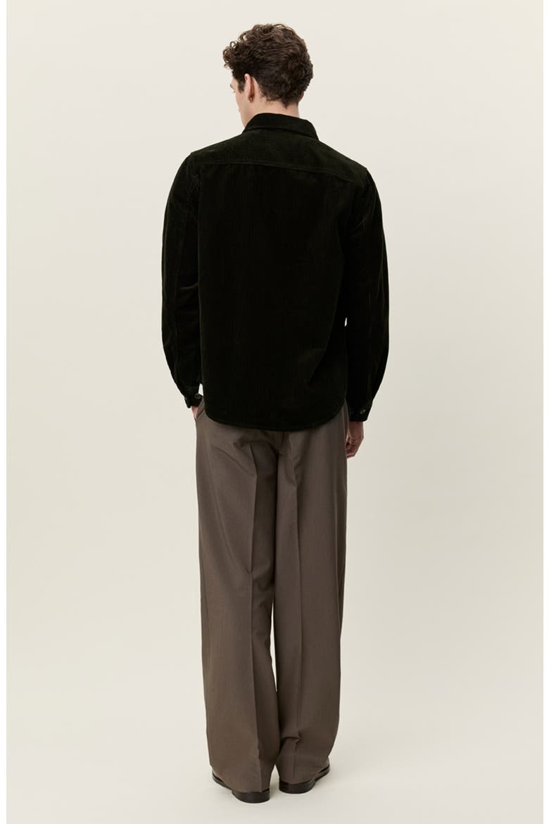 Corduroy Overshirt, Alternate, color, ROSIN GREEN