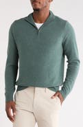 Nordstrom Cashmere Quarter Zip Sweater