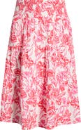 Caslon® Tiered Cotton Gauze Midi Skirt