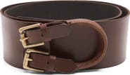 Free People Everhart Wide Leather Hip Belt
