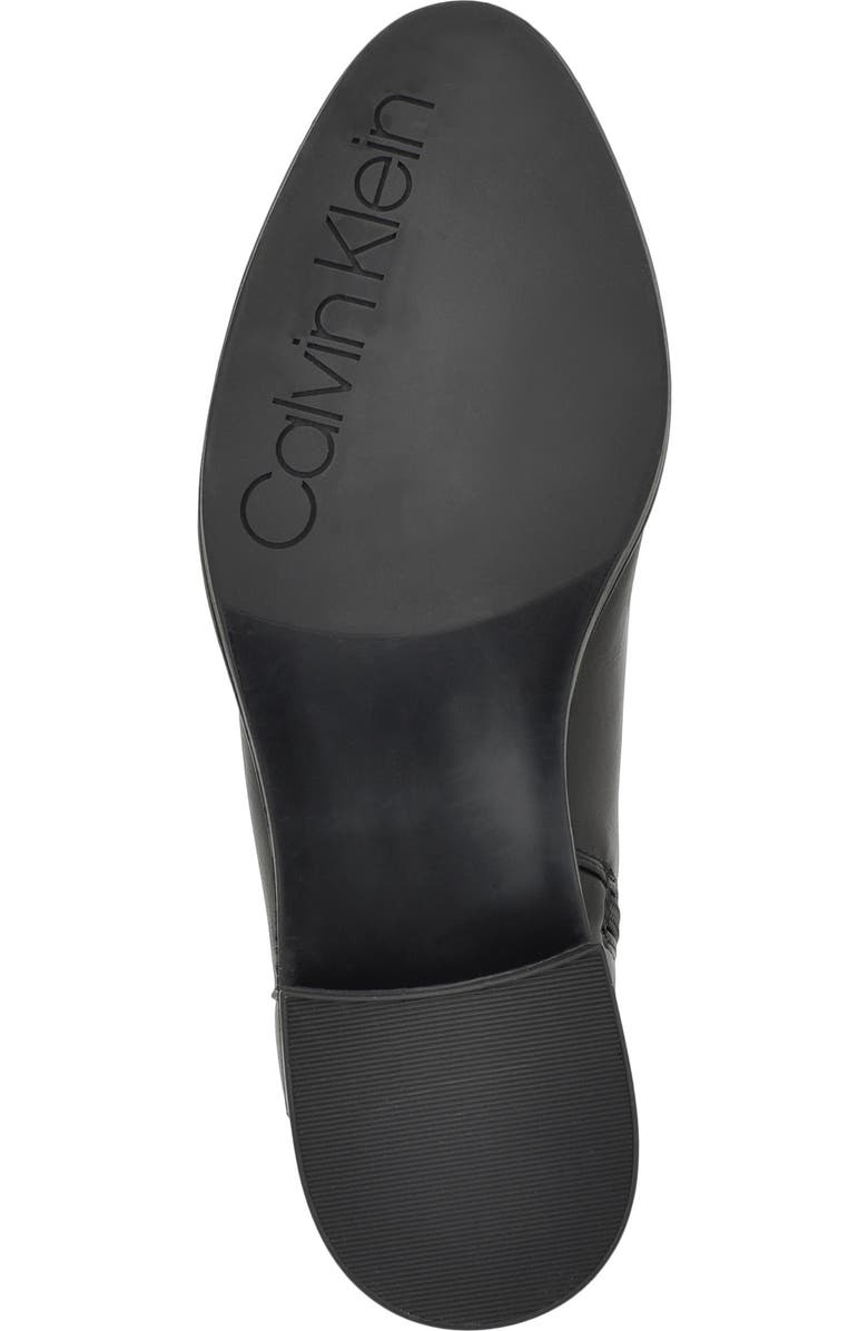 Calvin Klein Buckle Strap Bootie, Alternate, color, Black