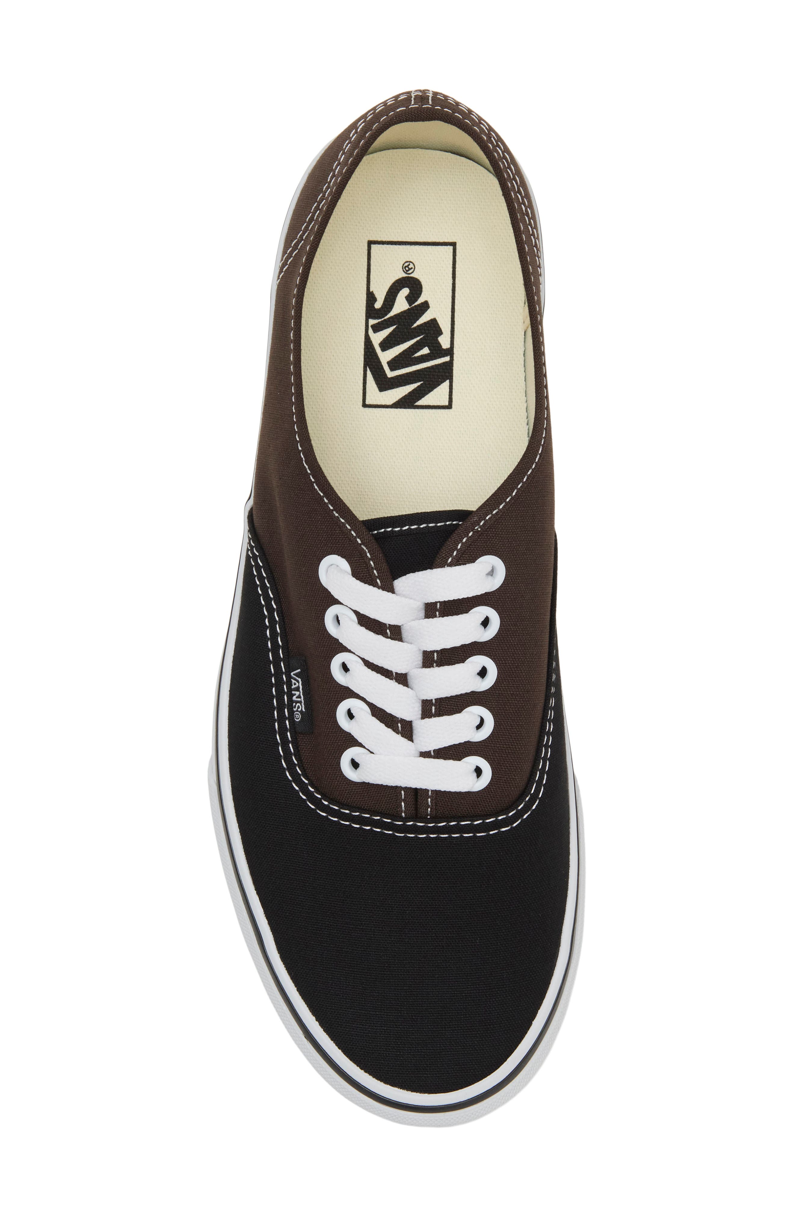 Authentic Sneaker, Alternate, color, BLACK/ BROWN