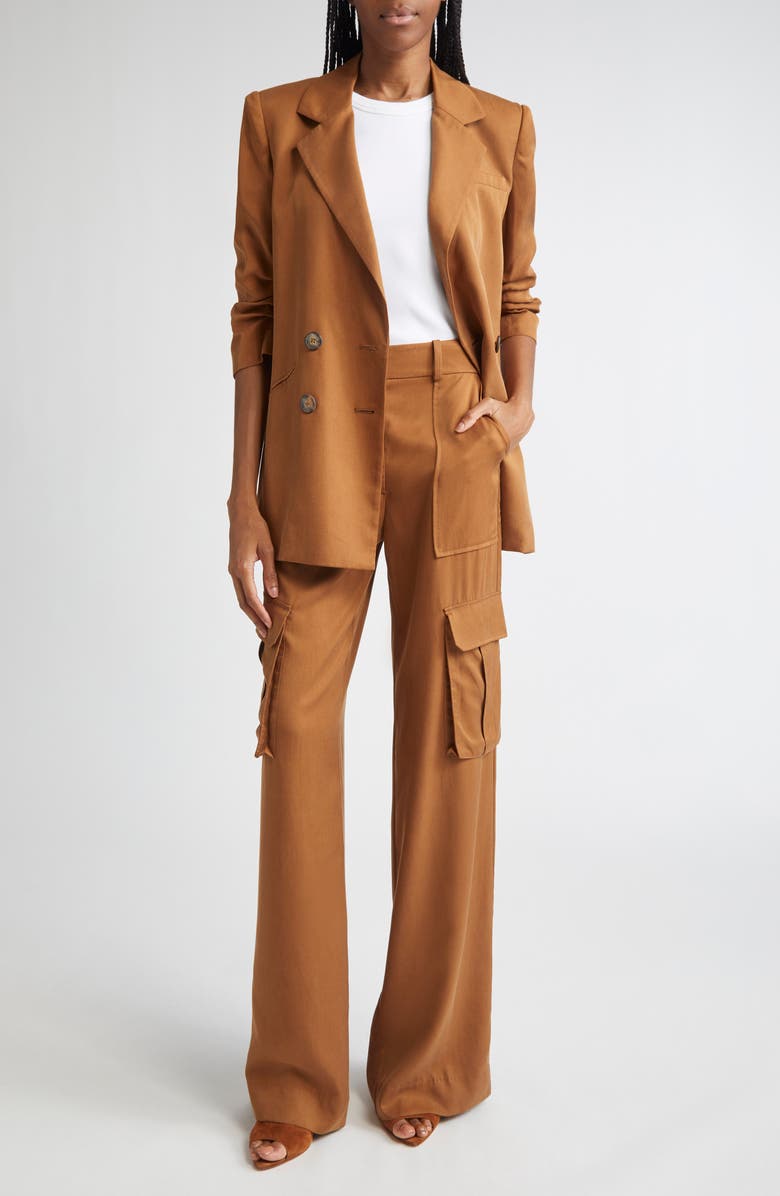 Veronica Beard Rupert Double Breasted Jacket, Alternate, color, Whisky