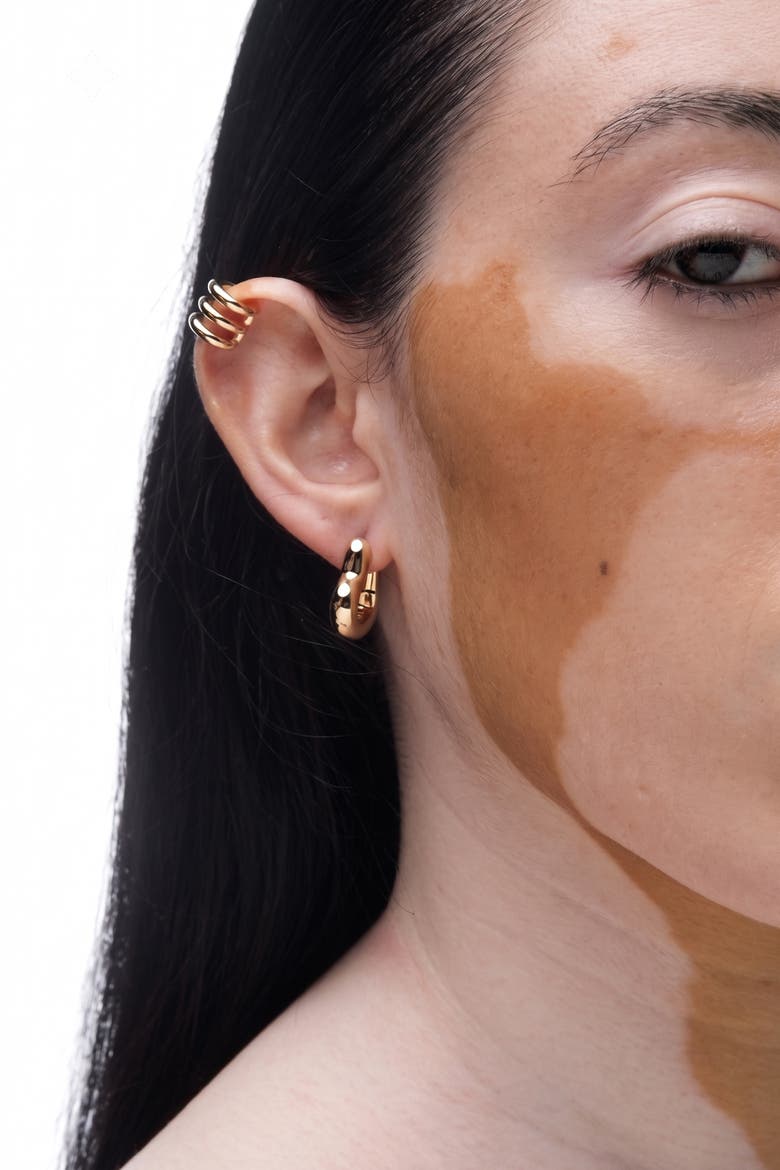 Claw Earring In Gold, Alternate, color, Gold