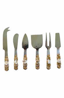 Tiramisu Mother Of Pearl Cheese Knives Set
