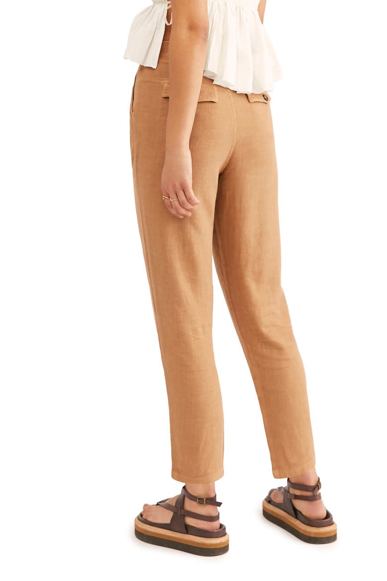 Faded Love Straight Leg Ankle Pants, Alternate, color, SANDSTORM