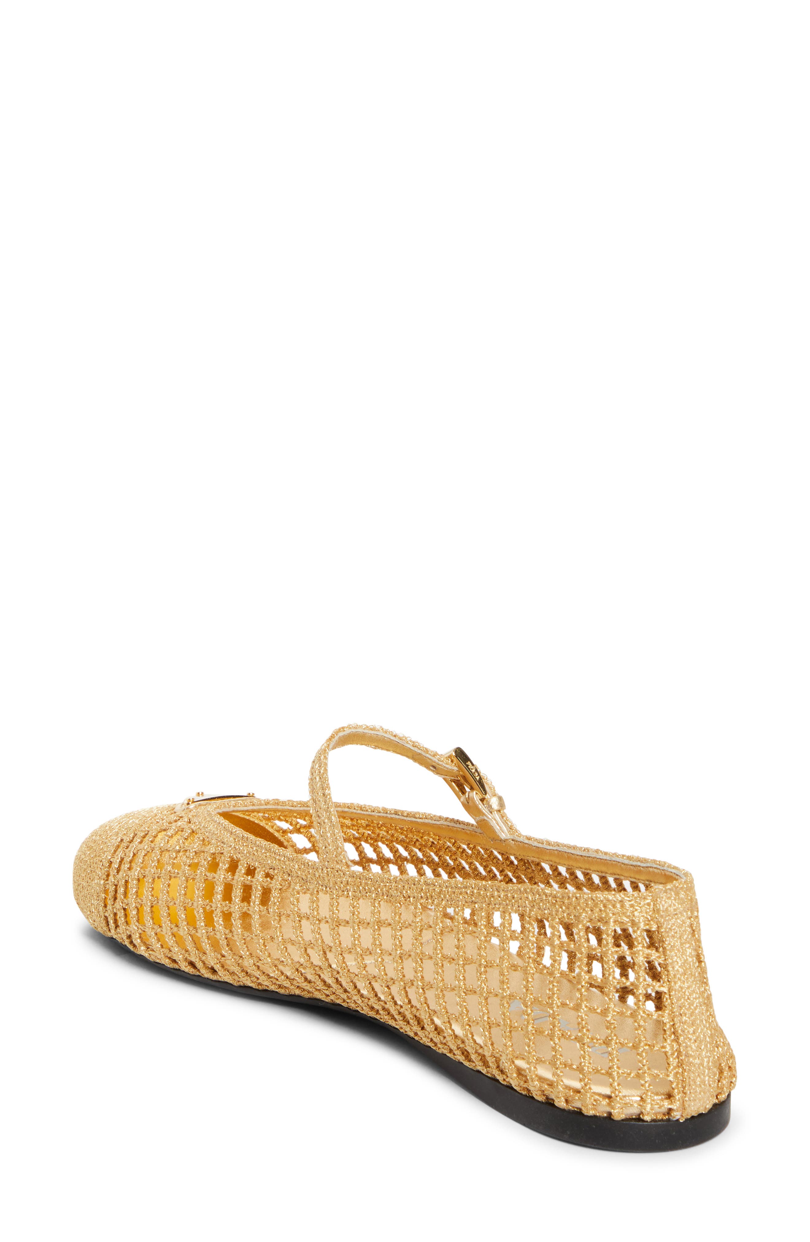 Prada Crochet Mary Jane Flat, Alternate, color, 