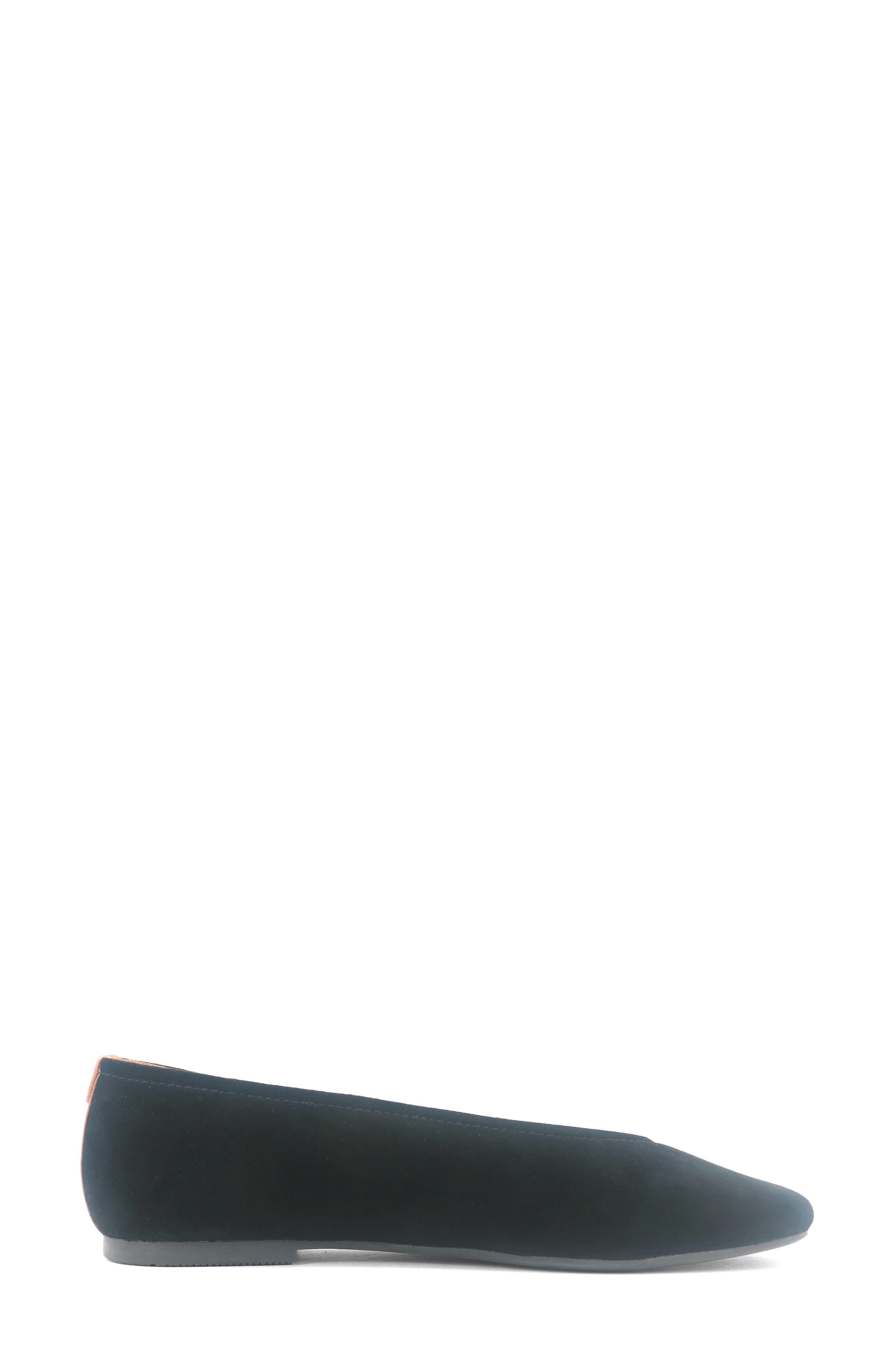 Willow Woven Flat, Alternate, color, BLACK SUEDE