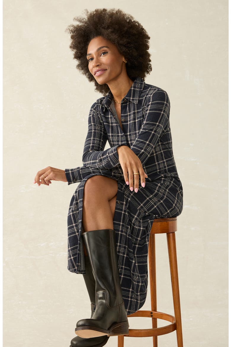 Legend Plaid Long Sleeve Shirtdress, Alternate, color, DAKOTA PLAID