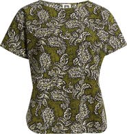 Anne Klein Paisley Print Short Sleeve Top