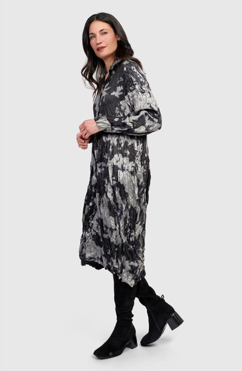 Alembika Chroma Babydoll Shirtdress, Alternate, color, Silver