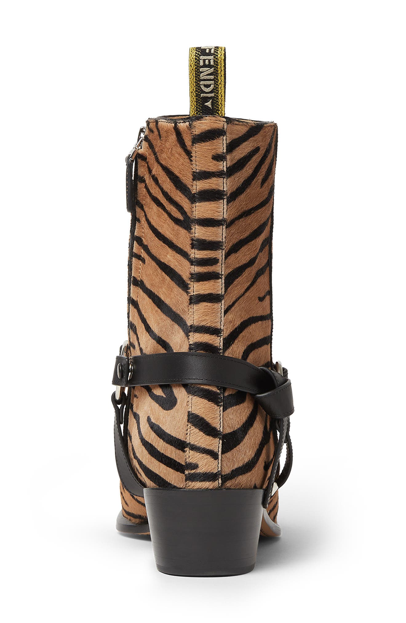 Genuine Calf Hair Harness Boot, Alternate, color, NATUR NERO NERO MORO