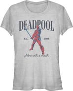 Marvel: Deadpool Junior's Marvel Deadpool Merc with a Smile  Graphic T-Shirt