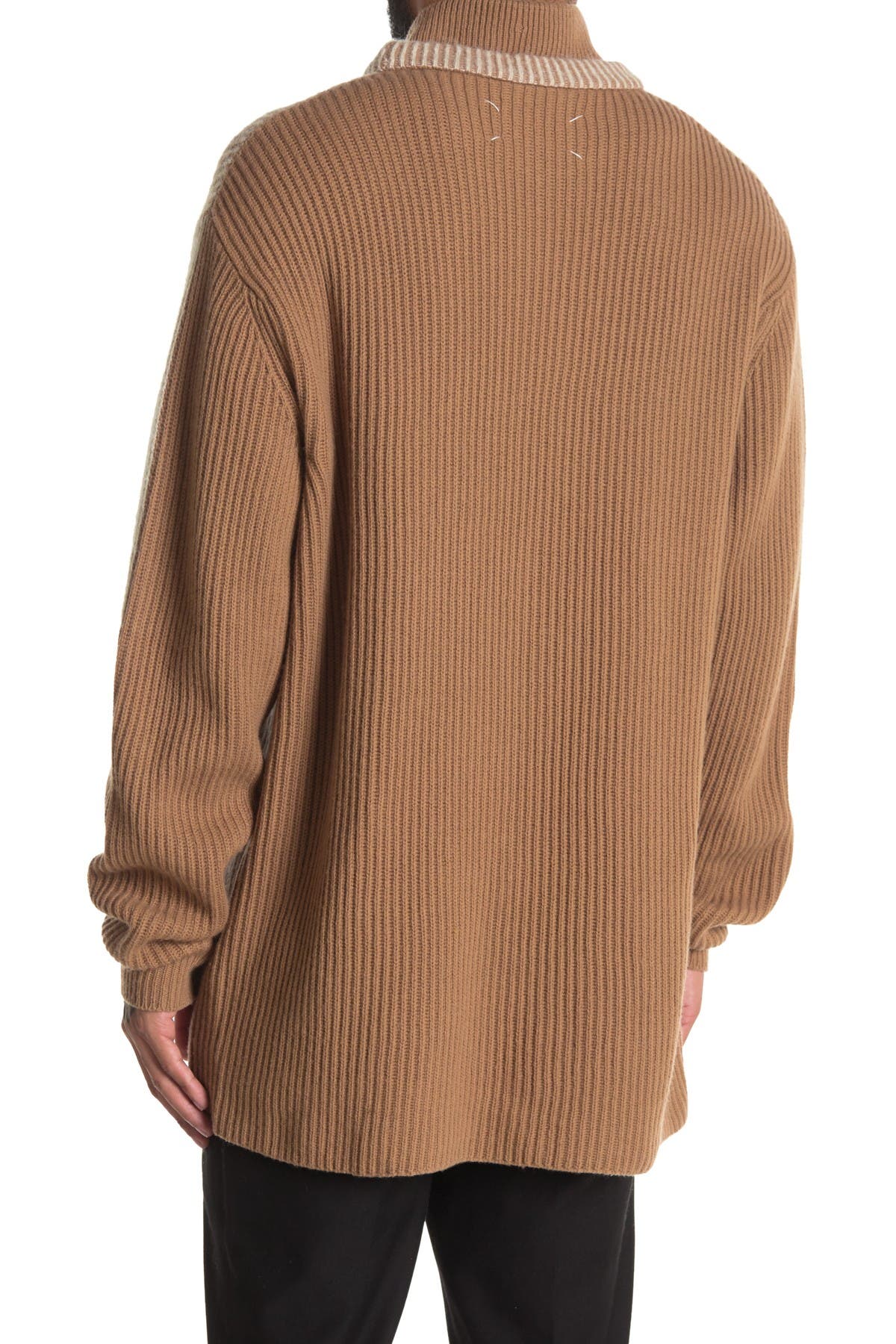 Maison Margiela Ribbed Contrast Knitwear Pullover (Men) | Nordstromrack