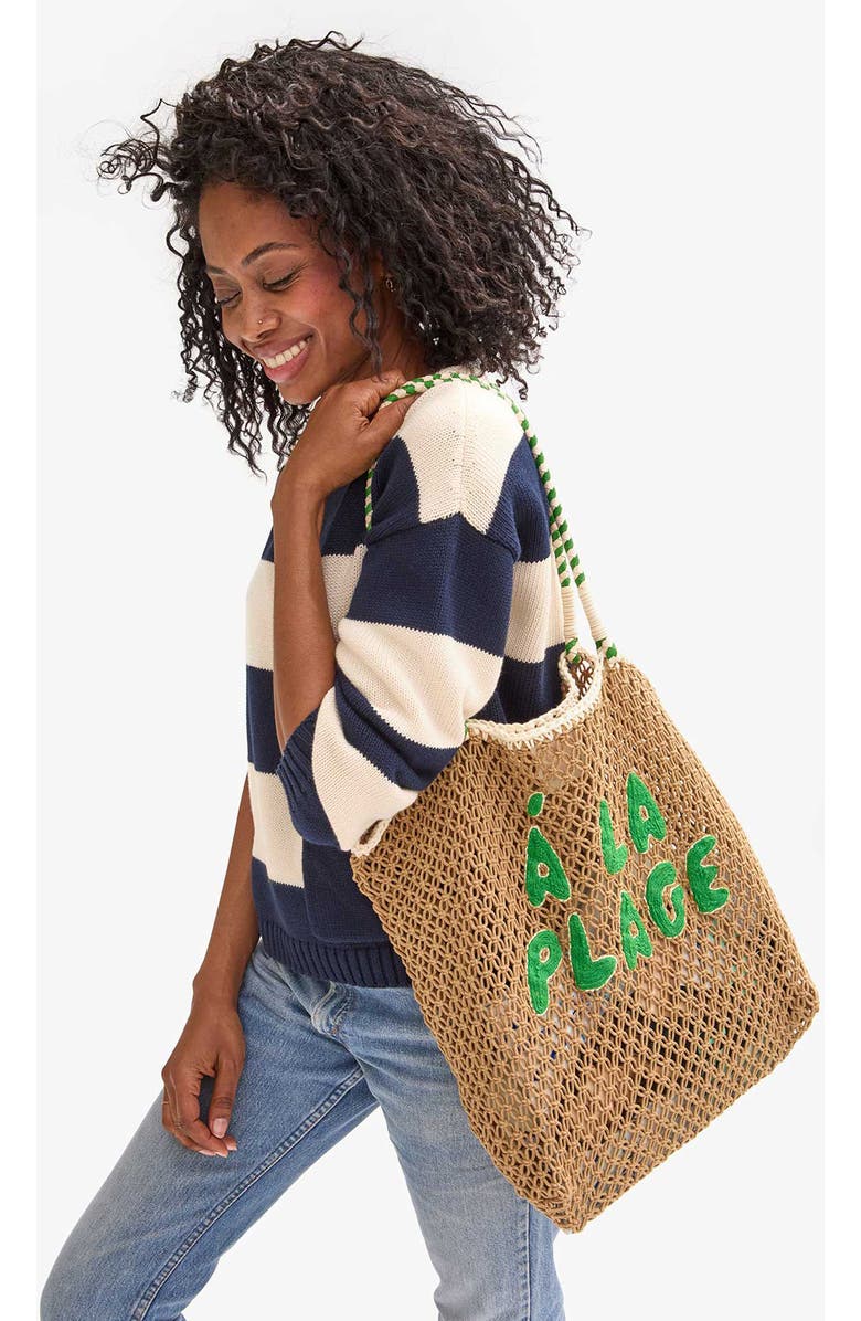 Clare V. L'Été Crochet Tote, Alternate, color,