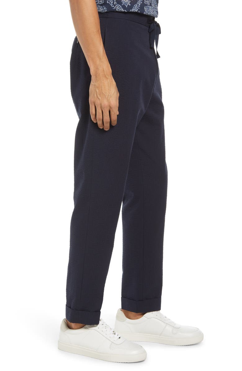 Officine Générale Joseph Cotton Seersucker Pants, Alternate, color, 