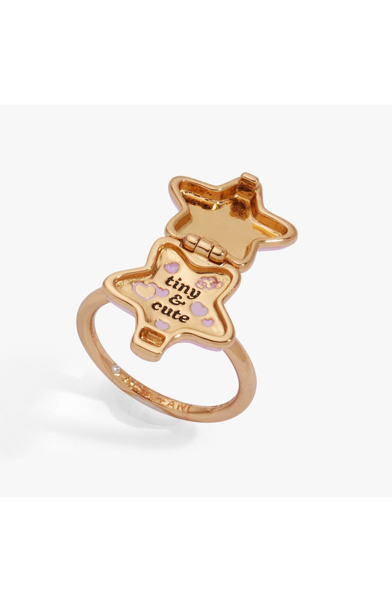 Alex and Ani Polly Pocket Locket Ring, Alternate, color, Gold