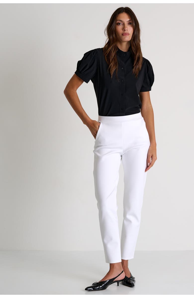 SHAN Cotton Poplin Shirt, Alternate, color, Black