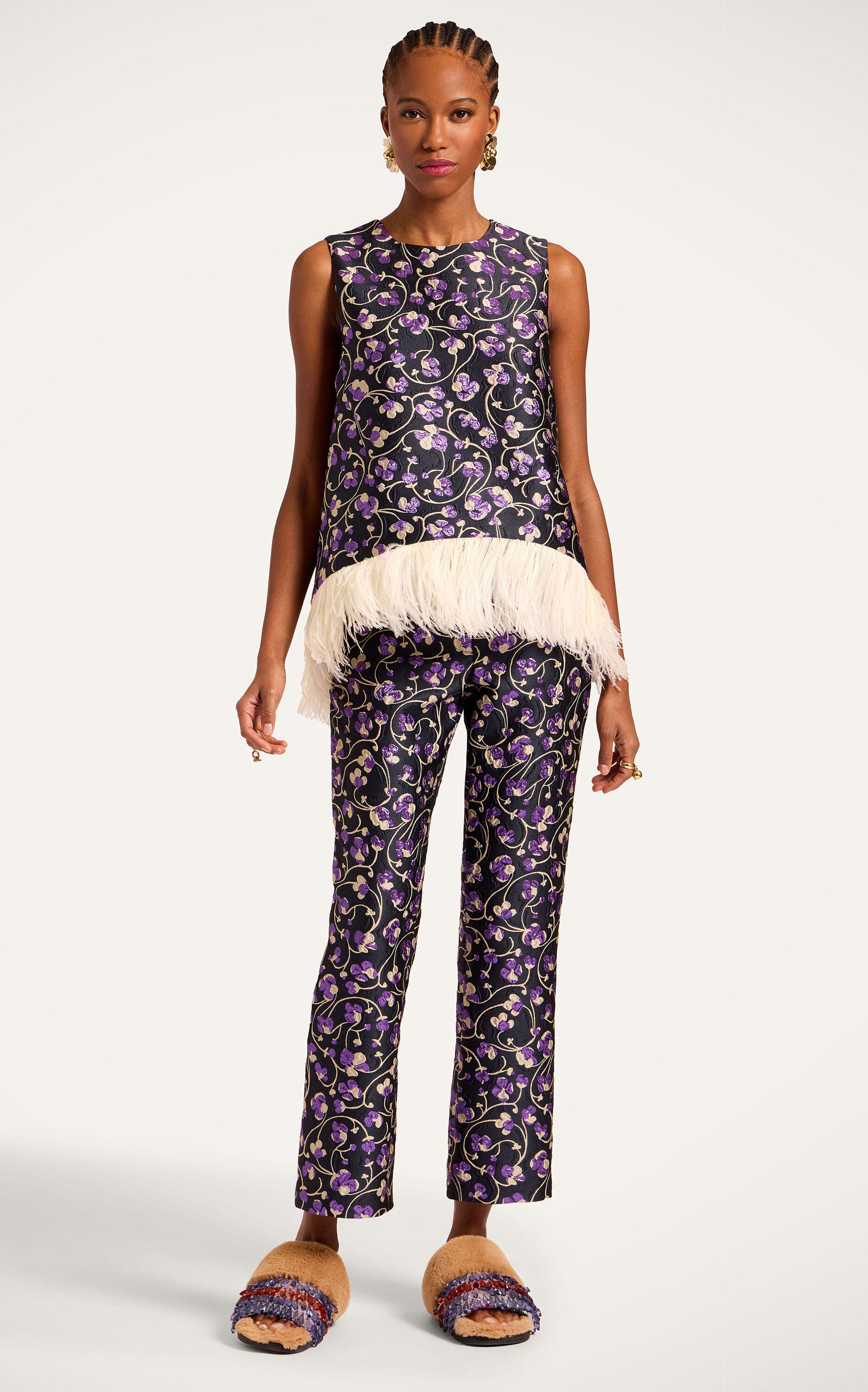 selected Honeysuckle Jacquard Black