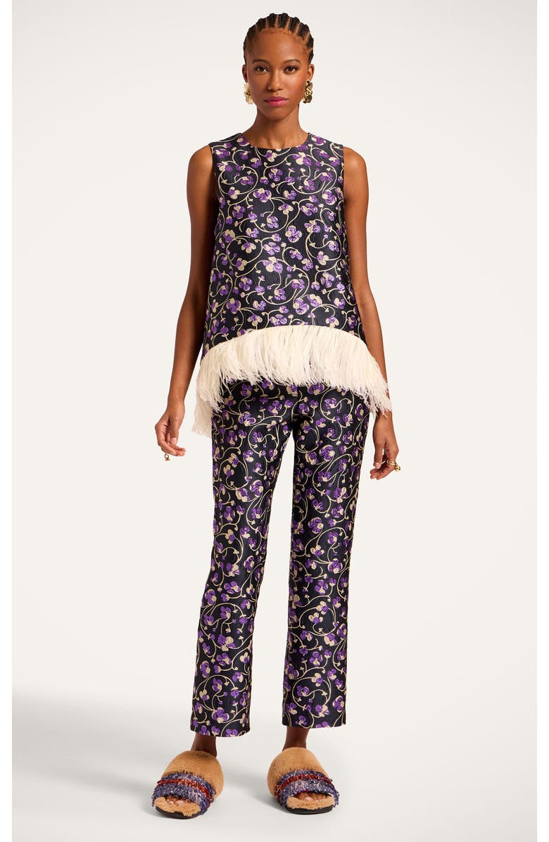 La DoubleJ La Scala Top, Main, color, Honeysuckle Jacquard Black