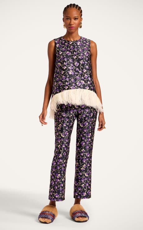 La Scala Top (With Feathers)