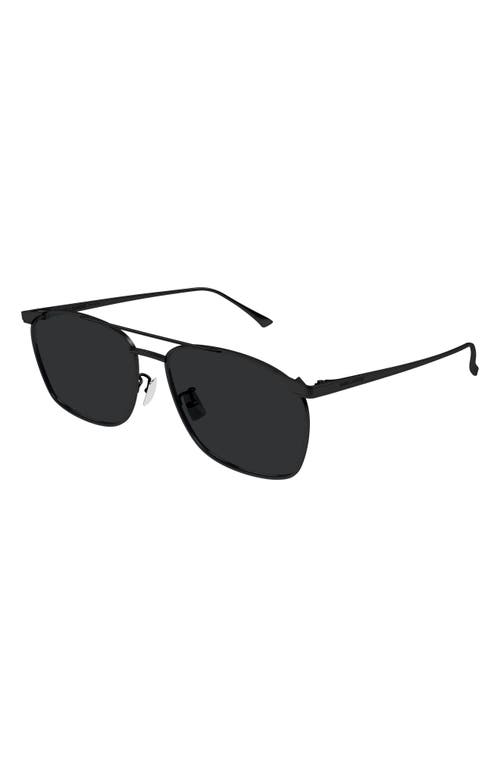 Saint Laurent Sl 796 Vincent 57mm Pilot Sunglasses In Black