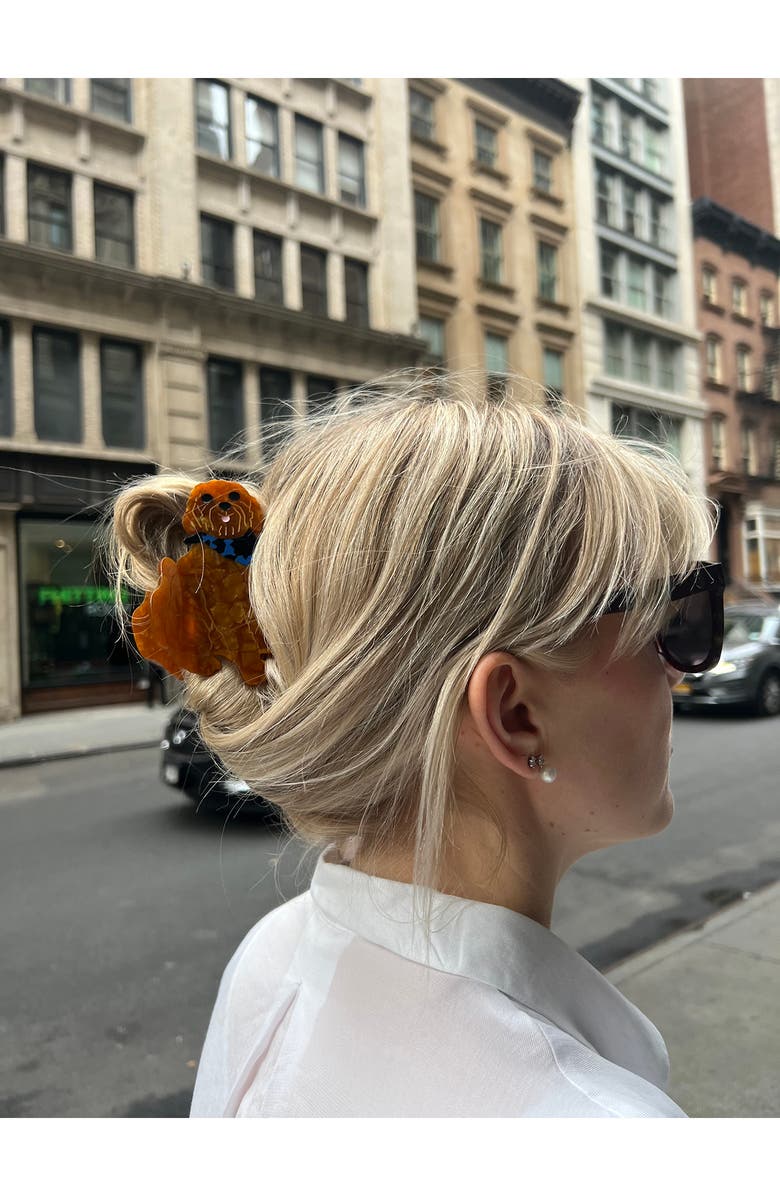 Solar Eclipse Goldendoodle Claw Clip, Alternate, color,