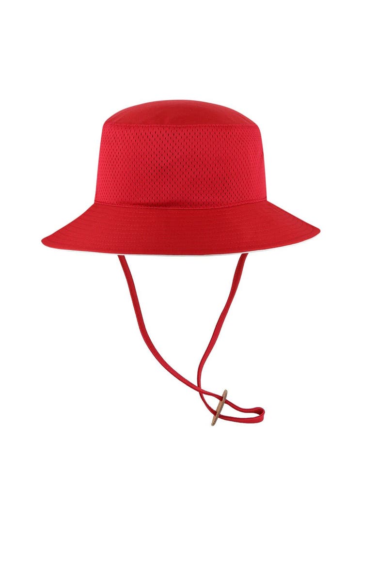 Men's '47  Scarlet Nebraska Huskers Panama Pail Bucket Hat, Alternate, color, Scarlet