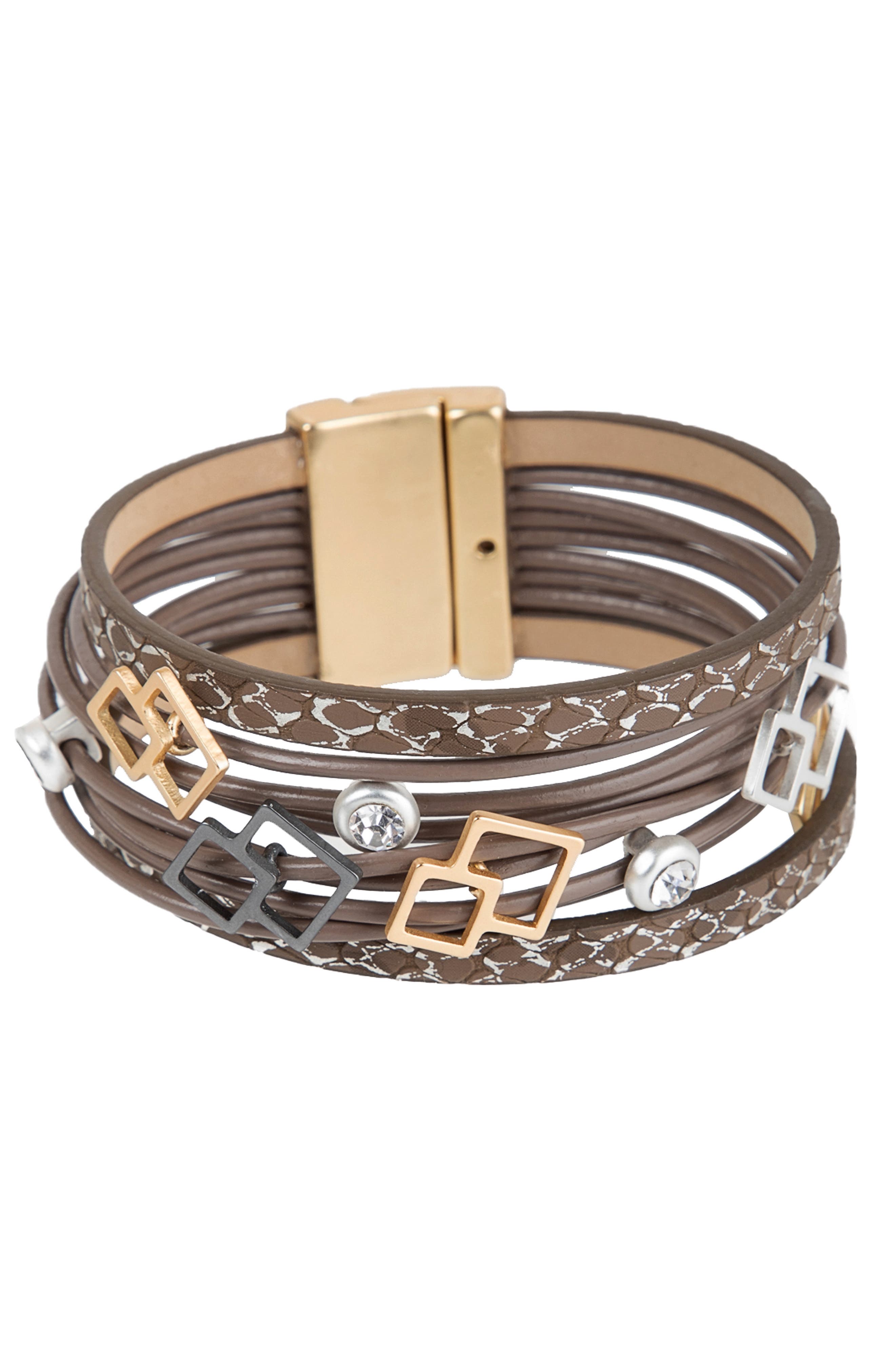 SAACHI Duo Wired Leather Bracelet (Women) | Nordstromrack